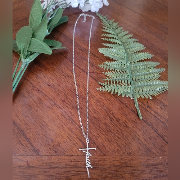 Faith Necklace Stainless Steel Cross Gift Holiday Motivational Encouargment NEW - Picture 6 of 6